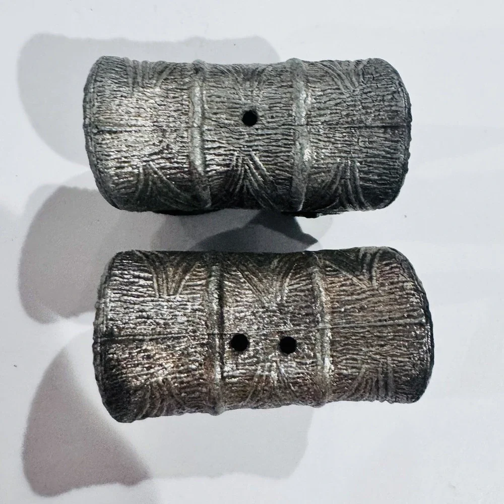 Vintage Stage Coach Covered‎ Wagon Salt & Pepper Shaker Set Bronze Covered